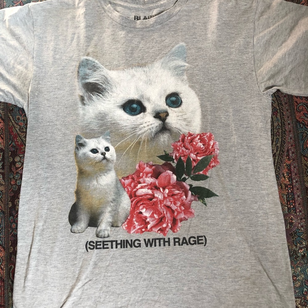 Seething With Rage Cat T-shirt